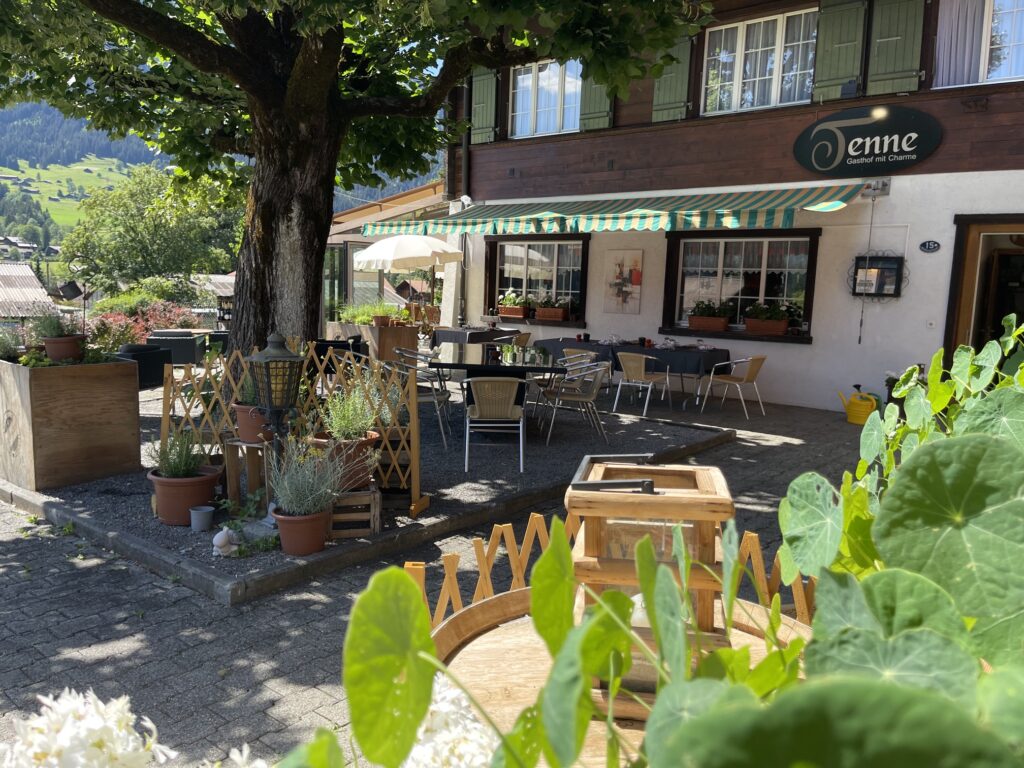 Terrasse im Sommer
